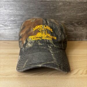Long Lake Conservation Center Hat Cap Strap Back Camouflage Embroidered Mens